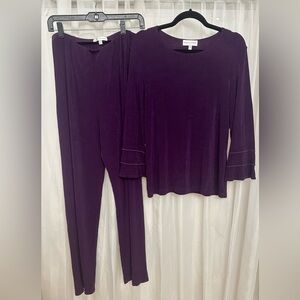 Elegant Purple Women's Pantsuit